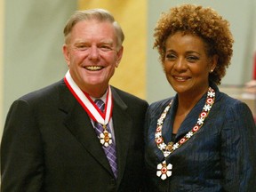 Former Senator Michael Kirby is named an Officer of the Order of Canada by then Gov. Gen, Michaelle Jean in 2010.