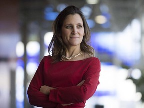 Federal Liberal MP Chrystia Freeland poses for a photograph on day three of the party's biennial convention in Montreal, Saturday, February 22, 2014.