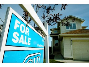 A For Sale sign sits outside this home in Coventry Hills, an area with an ample supply of homes on the market, June 4, 2014.