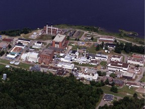 Aerial view of the Atomic Energy plant in Chalk River.