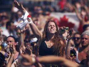 Monday, like Sunday, will hit the 30 C zone, according to Environment Canada. Mix in the humidity and it will feel even hotter. Music lovers in Ottawa spent a scorching hot Sunday at Escapade Music Festival at the Rideau Carleton Raceway on June 29, 2014.