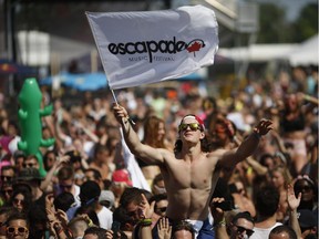 EDM music lovers in Ottawa spent a scorching hot day at the Escapade Music Festival at the Rideau Carleton Raceway on Sunday, June 29, 2014.