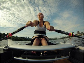 Elsa Lalonde was a competitive skier until she suffered a snowboarding accident when she was 12 years old which left her a paraplegic. After returning to school, she joined her school volleyball team, hoping to play in a wheelchair. When that wasn���t allowed, she took the advice of a coach and decided to play sitting volleyball. Today she is a rower training at the Ottawa Rowing Club.