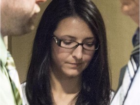 Emma Czornobaj is pictured at the Montreal Courthouse in Montreal, on June 3, 2014.