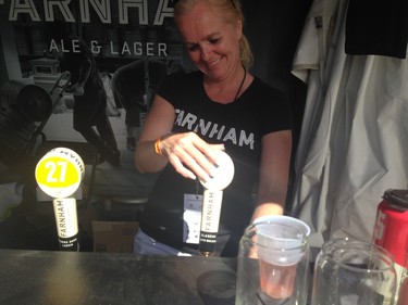 Kathy Bergeron of Farnham Ale and Lager on June 1, 2014 in Gatineau, QC.