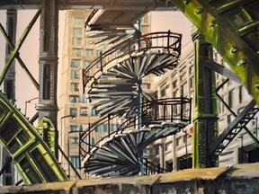 Spiral Staircase by Eryn O'Neill, part of the new show at Orange Art Gallery.