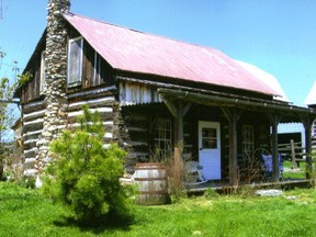 A log cabin with rustic charm is one of the stops on the Burnstown Heritage House and Garden Tour.