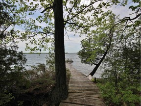 A six-acre island, with two smaller "swimming islands” nearby, became home for Hamilton Southam for six months of the year.