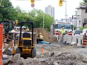 A gas leak closed Rideau Street for a couple of hours.