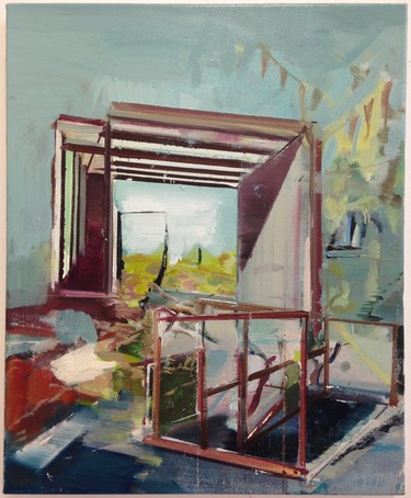 Martin Golland's Canopy, 2014, oil on canvas, 60.96 x 50.8 cm, courtesy of the artist.