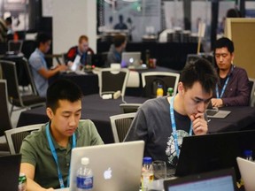 Participants at a Hacking Health conference in Vancouver earlier this year.