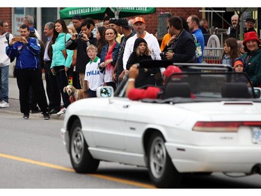 Italian made cars make their way along Preston St. in Ottawa's Little Italy, during Italian Festival on Saturday, June 14, 2014.