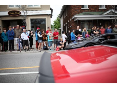 Italian made cars make their way along Preston St. in Ottawa's Little Italy, during Italian Festival on Saturday, June 14, 2014.