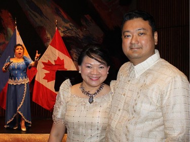 Joyce Tamayo and her husband Eric Tamayo, Charge d'Affaires of the Philippines, hosted a reception to celebrate the Philippines' national day June 11 at the National Art Centre.