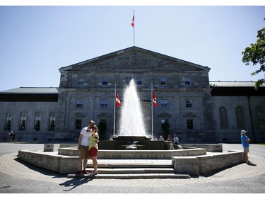 Members of the public explored the grounds of Rideau Hall as part of the Doors Open Ottawa weekend on June 7, 2014. Rideau Hall is one of several Ottawa locations participating in the annual event, which invites the public to visit normally restricted locations around the city. Rideau Hall is open all year round for tours, but this weekend visitors can explore at their own pace during open hours, as well as take pictures.