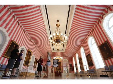 Members of the public visit the Tent Room of Rideau Hall as part of the Doors Open Ottawa weekend. Rideau Hall is open all year round for tours, but this weekend visitors can explore at their own pace during open hours, as well as take pictures.