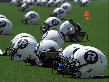 New turf for the Redblacks. The Ottawa Redblacks held their first practice ever at the new TD Place stadium at Lansdowne Park Friday, June 27, 2014.