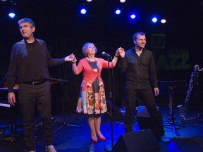 Photo of Glauco Venier, Norma Winstone and Klaus Gesing at the 2014 TD Ottawa Jazz Festival by John Fowler