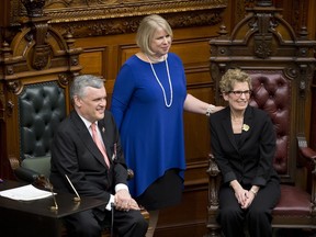 Deputy premier and provincial treasury-board president Deb Matthews, when she was sworn in as Premier Kathleen Wynne's new health minister in 2013.