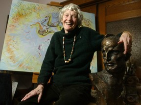 Rose Eleanor Milne, photographed in 2003, was a retired Dominion Sculptor. She died last month, three days after her 89th birthday.