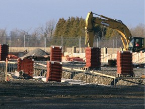 A 2006 shot of construction of the secret JTF2 installation on Dywer Hill Road near Ottawa.