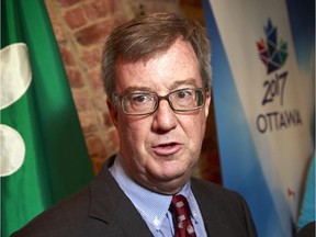 OTTAWA, ON: JUNE 13, 2014:  Ottawa Mayor Jim Watson discussed how the Ontario election results will effect the city of Ottawa.    ( Chris Mikula / Ottawa Citizen) For CITY story Assignment # 117271