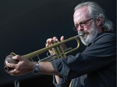 Brigham Phillips performs on the main stage at the 2014 Ottawa Jazz Festival.