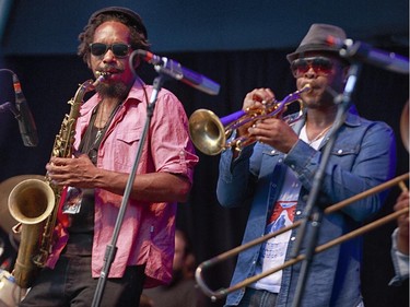 Tedeschi Trucks band performs on the main stage at the 2014 Ottawa Jazz Festival.