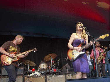 Tedeschi Trucks band performs on the main stage at the 2014 Ottawa Jazz Festival.