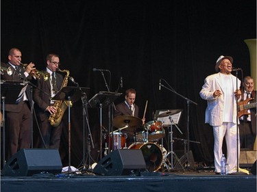 Delbert and the Commotions perform on the main stage at the 2014 Ottawa Jazz Festival.