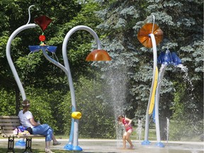 Most city splash pads will be open this weekend.