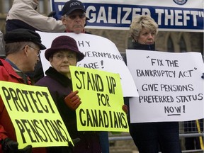 This 2009 demonstration on Parliament Hill by former Nortel employees and others to protest government inaction on their pension issues is an example of the kind of thing the Government Action Centre is monitoring.