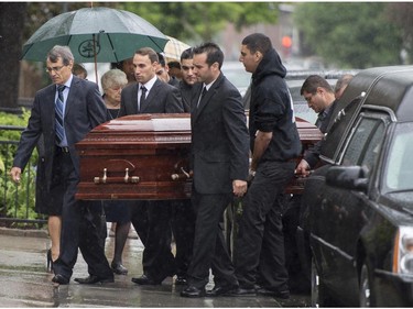 Pallbearers carry the casket of Brandon Volpi into St. Anthony's Church in Ottawa for his funeral on Friday, June 13, 2014. Volpi, a student at St. Patrick's High School was killed in a stabbing during his prom night in downtown Ottawa. Justin Tang/Ottawa Citizen