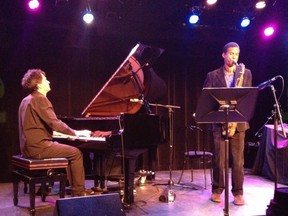 Pianist Baptiste Trotignon and saxophonist Mark Turner at the NAC Fourth Stage, June 23/14.