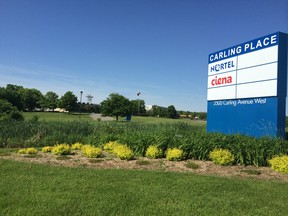 The former Nortel Networks campus at Carling and Moodie. The first wave of DND employees is expected late in 2015.