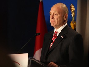Bruce Heyman delivers his first official speech as ambassador to Canada at the National Gallery on Monday, June 02, 2014.