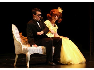 Students perform an excerpt from Leading Ladies, Lester B. Pearson Catholic High School, during the 9th annual Cappies Gala awards, held at the National Arts Centre, on June 08, 2014, in Ottawa, Ont.