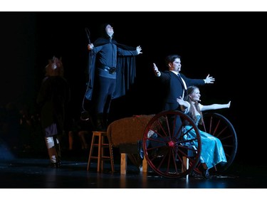 Students perform an excerpt from Young Frankenstein, Ashbury College, during the 9th annual Cappies Gala awards, held at the National Arts Centre, on June 08, 2014, in Ottawa, Ont.