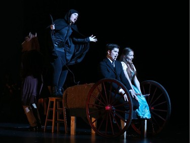 Students perform an excerpt from Young Frankenstein, Ashbury College, during the 9th annual Cappies Gala awards, held at the National Arts Centre, on June 08, 2014.