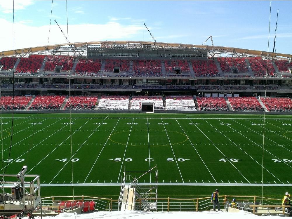 Redblacks Expecting First Practice At New Stadium On Friday Ottawa   The Field Lines Have Been Added At Td Place At Lansdowne Park In Preparation For1 