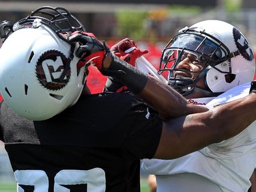 The Ottawa Redblacks held their first practice ever at the new TD Place stadium at Lansdowne Park Friday, June 27, 2014.