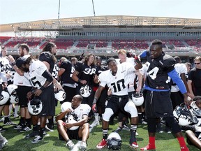The Ottawa Redblacks held their first practice ever at the new TD Place stadium at Lansdowne Park Friday, June 27, 2014.