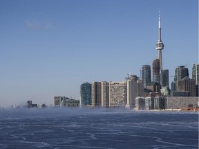 The Toronto skyline.