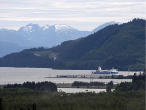 The view looking down the Douglas Channel from Kitimat, B.C. Tuesday, June, 17, 2014.