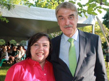 To mark the 25th Anniversary of the fall of the  Berlin Wall, German Ambassador Werner Wnendt and his wife, Eleanore, hosted KulturGarten, a week celebrating all things German under a tent at their residence.