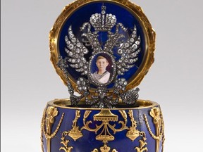 This is inside one of Carl Faberge's eggs made foir the Romanov family before the Russian Revolution.