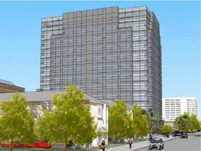 A 12-storey office tower is in the works for the Holland Cross complex, which would be the tallest on the site so far.