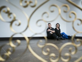 Meredith Snider and Brendan de Montigny in the space that will become PDA Projects Gallery at 361 Elgin St. in Ottawa. It opens Aug. 16.  (Photo by Chris Roussakis, Ottawa Citizen)