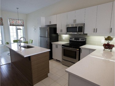 Kitchen in the Creekside model.