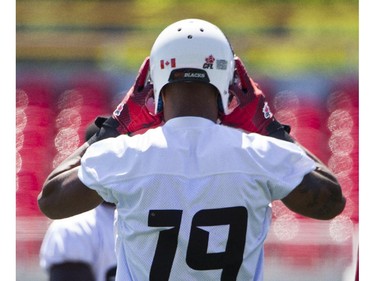 Redblacks held their final practice at TD Place on Thursday before road game at Hamilton on Saturday. #19 Paris Jackson celebrated his birthday today (July 24).